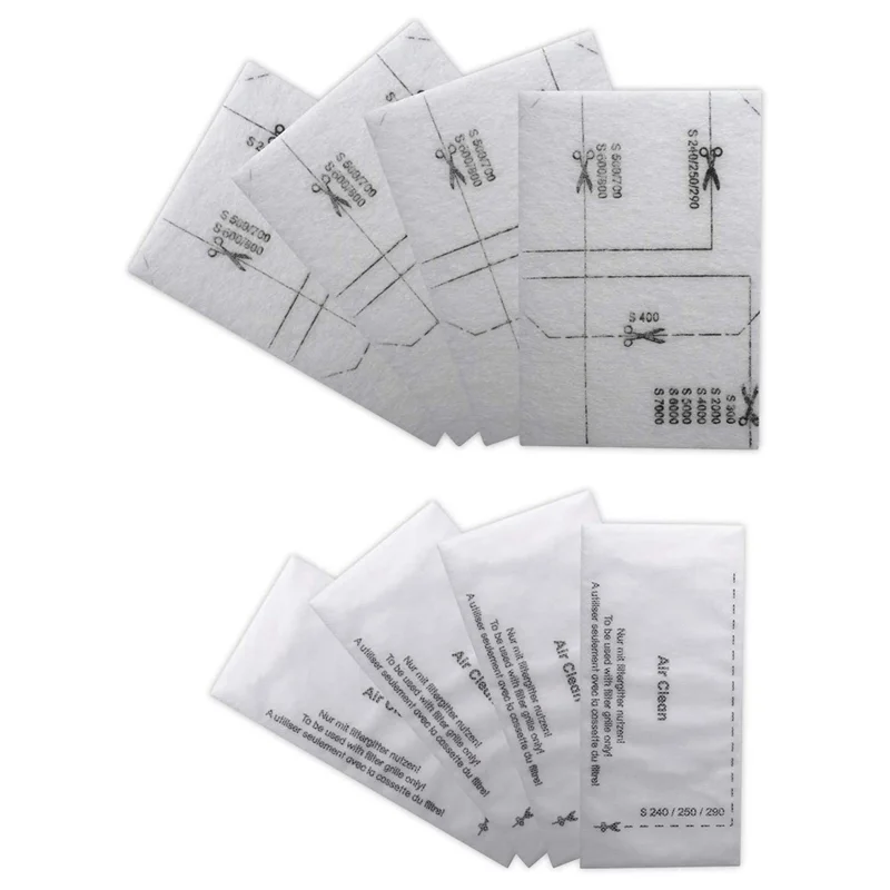 6713110 Luft reinigungs filter für Staubsauger filter matte mit Luft reinigungs filter packung mit 8 Stück