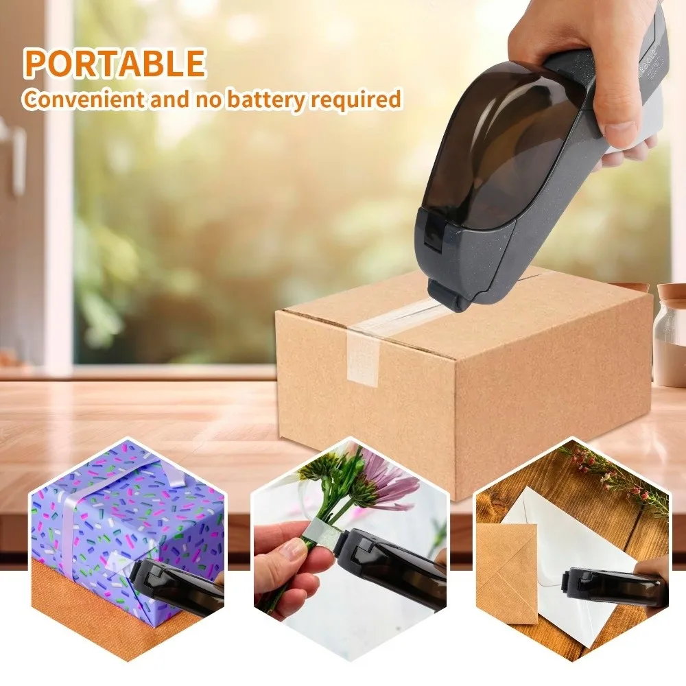Efficient 19mm Tape Cutter Sealing Packaging Mini Mini Tape Machine Automatic Sealing Tape Holder Office Use