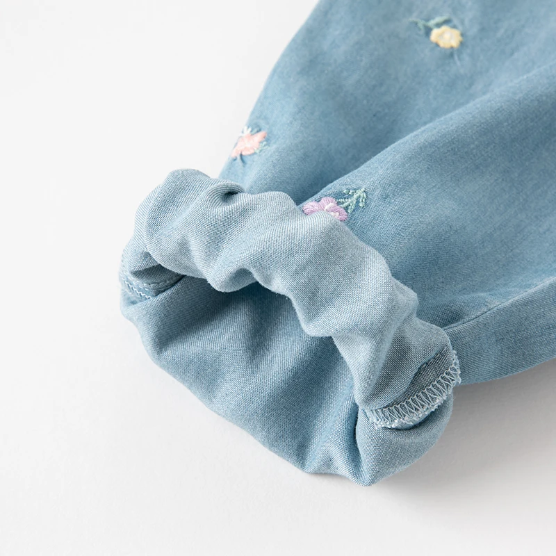 Dave Bella Girls Baby Pants kids Jeans Children Outer Wear Trousers Kids Casual Pants Children Clothes DB1230256 image 6