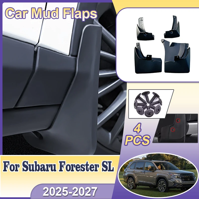 

Брызговики для Subaru Forester SL 2025-2027, комплект обвеса, защита от грязи, устойчивые к царапинам аксессуары