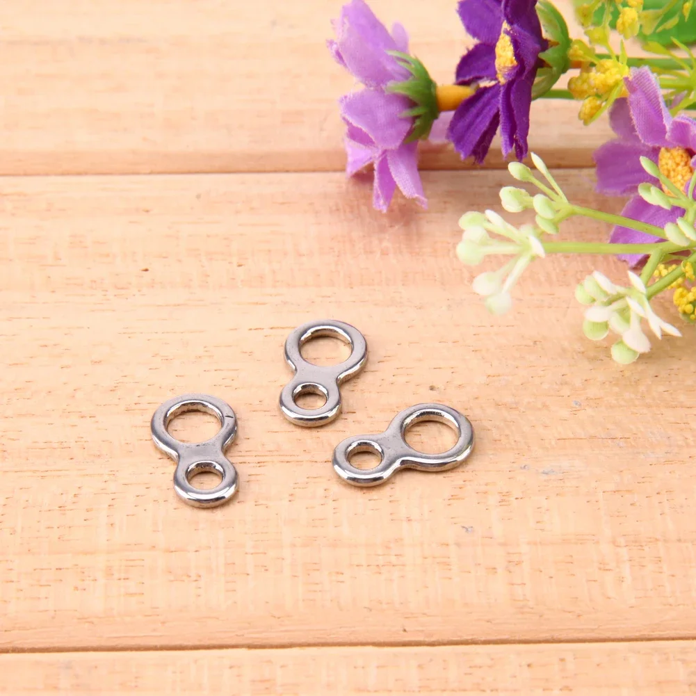 10Pcs Fishing Butterfly Jigging Stainless Steel Figure 8 Solid Ring Assist Hook Fishing Tackleны مسافة العنوان ا