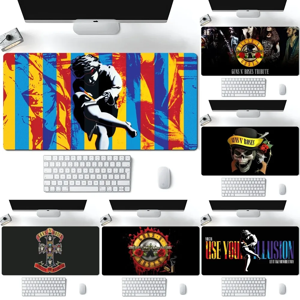 Rock Band Guns N Roses Use Your Illusion I Mousepad Computer Laptop Gamer Pad PC Gaming Accessories Desk Mats