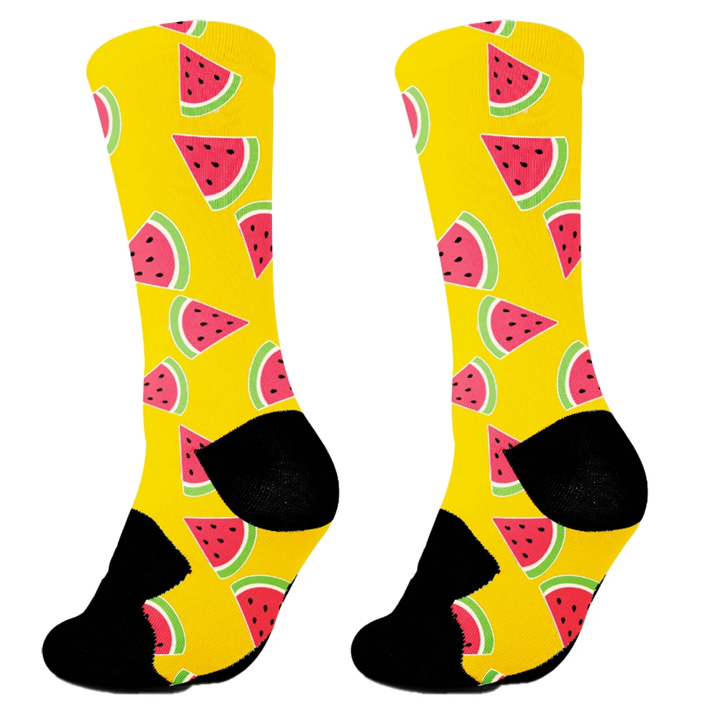 Kawaii Harajuku Happy Novelty Cute Casual Women Socks Cartoon Cat Dog Lemon Donut Girl Cotton Funny Socks