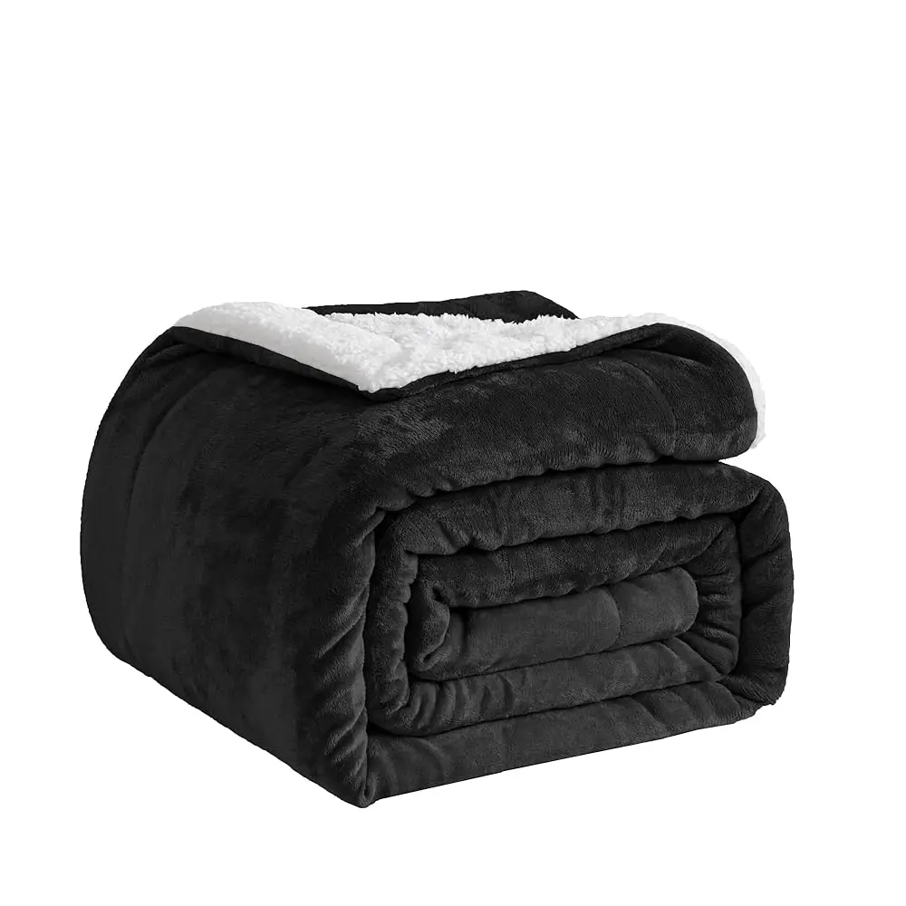 Good Nite Fleecedeken Knuffeldeken-Sherpa Home-deken Warme en zachte winterdeken voor bank en bank