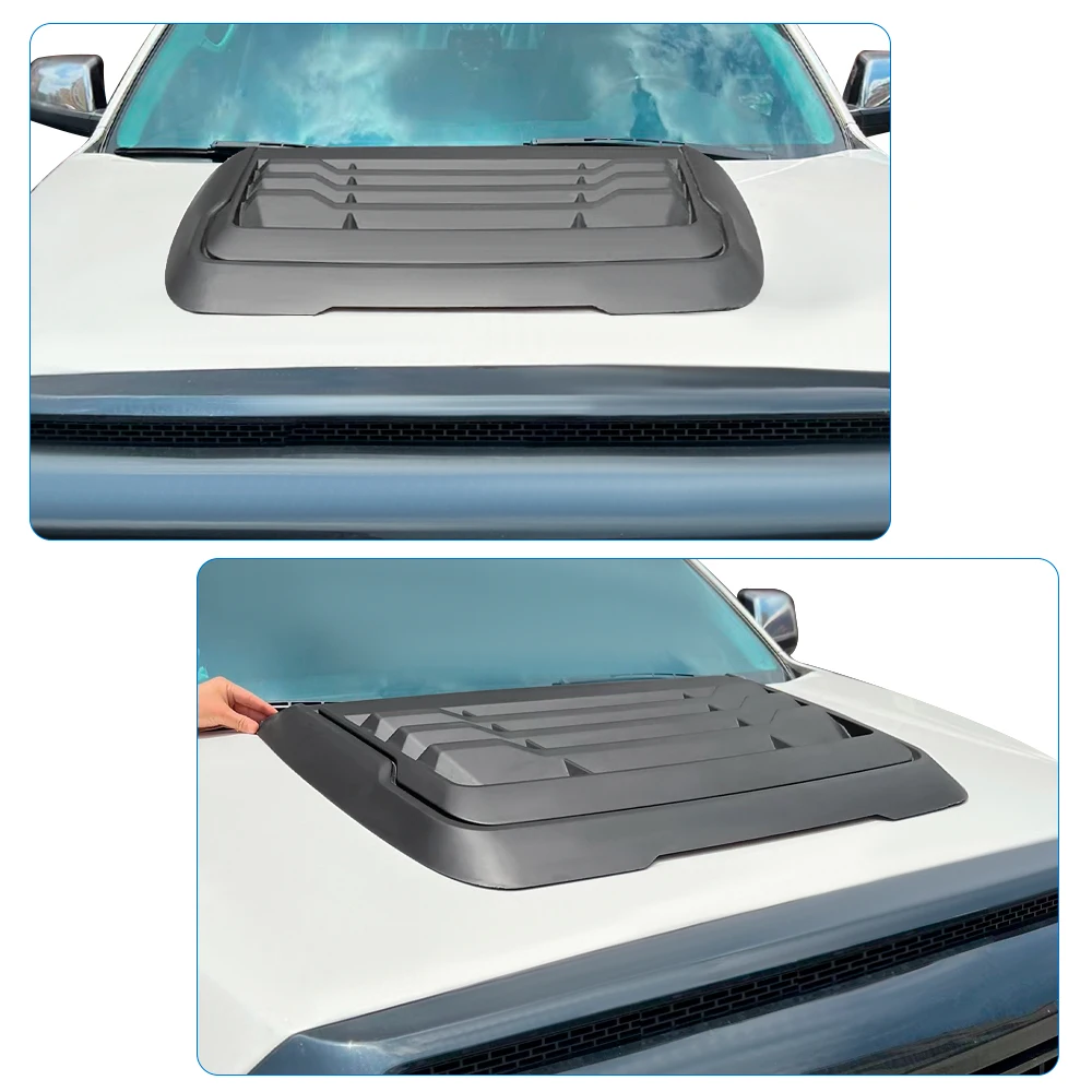 Auto Motorhaube Schaufel haube Entlüftung passend für Ford Ranger 2015-2018 Raptor mattschwarz dekorative Motorhaube Schutz haube Autozubehör – Detail 4
