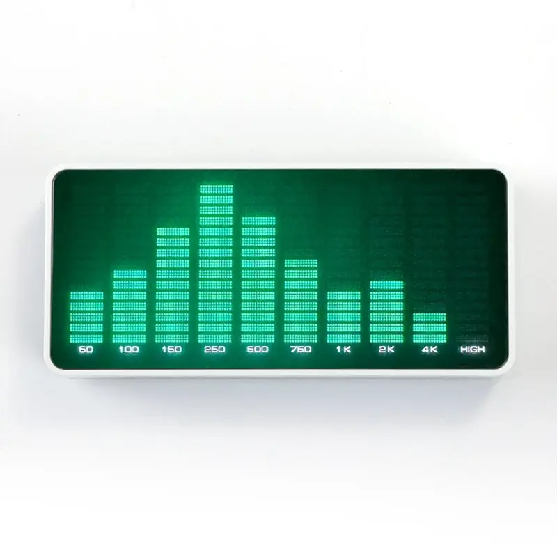 AD45 Type-C Power Music Spectrum LED Pickup Rhythm Analyzer Audio+ Microphone Dual Input Audio Level Indicator