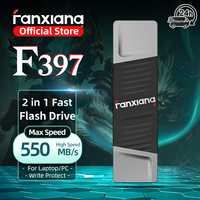 Fanxiang F397 550MB/s Solid State Pen Drive 256GB 512GB 1TB 2 in 1 USB 3.2 Write Protect High Speed Flash Drive For Laptop Phone