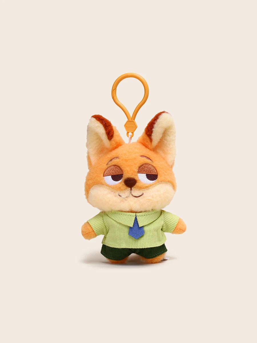 Disney officiële zootopia Sweet Nick en Judy pluche sleutelhanger tas hanger leuke cartoon figuur autosleutel houder cadeau