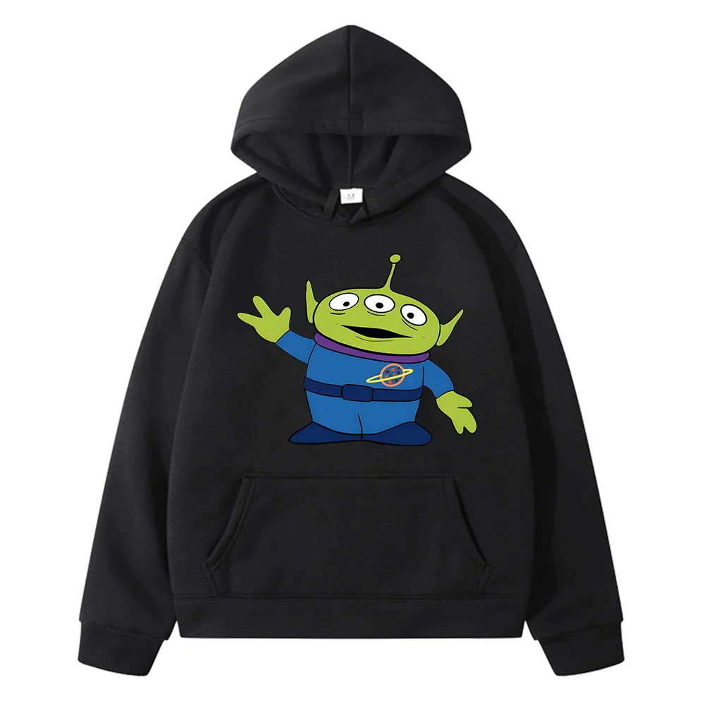 Toy Story Alien Cartoon Graphic felpe Sudaderas Casual autunno bambini felpe carine con tasca abbigliamento per ragazzi e ragazze