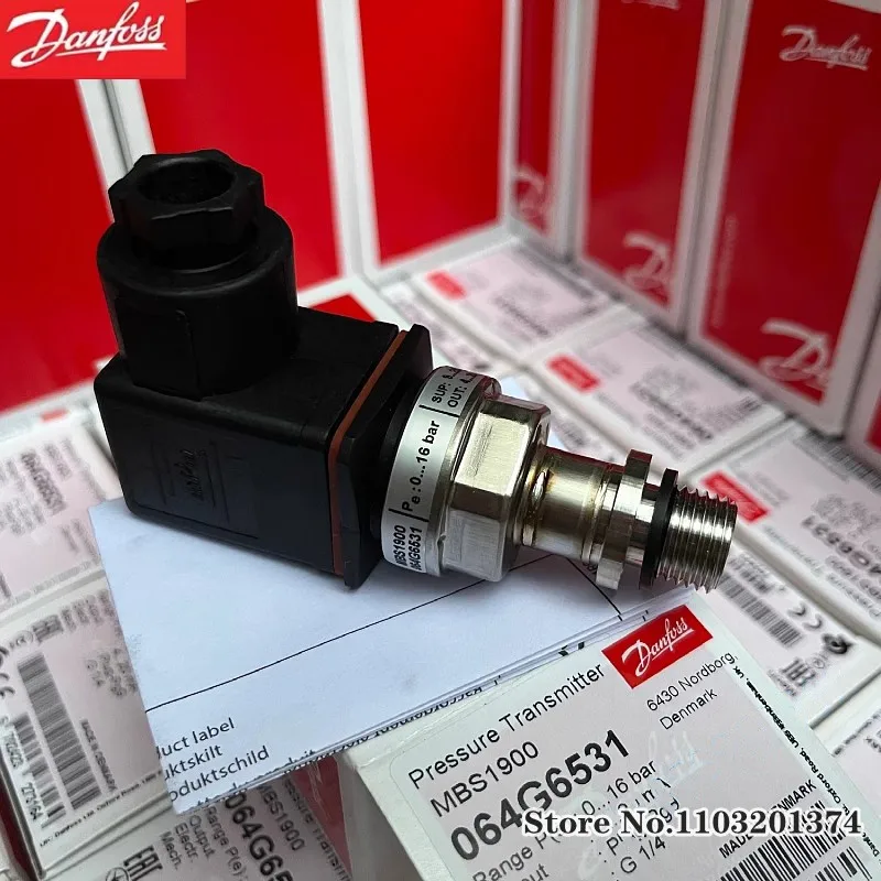 Оригинальный датчик давления Danfoss MBS1900 064G6531 0 ~ 16 бар Оригинальный датчик давления Danfoss MBS1900 064G6531 0 ~ 16 бар