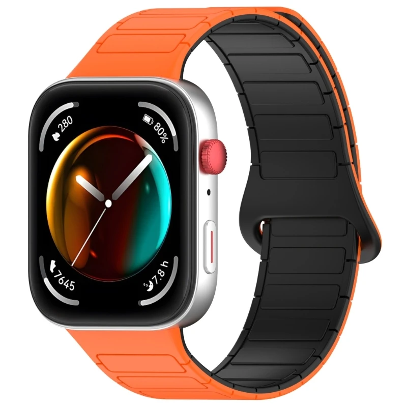 Correa reloj magnética silicona, diseños unisex, correa reloj silicona para reloj Fit 3