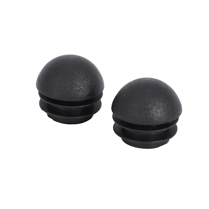 12 Pcs 25Mm Dia Plastic Round Tube Inserts End Blanking Caps Black