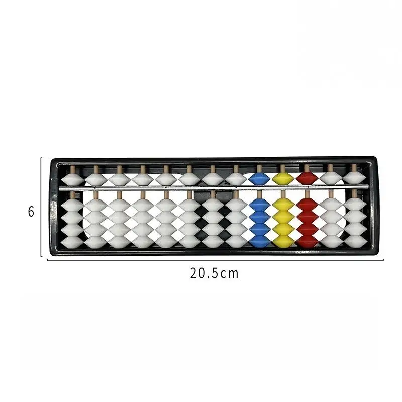 exquisite1Pcs Portable Chinese 13 Digits Column Abacus Arithmetic Soroban Calculating Counting Math Learning Tool For Children