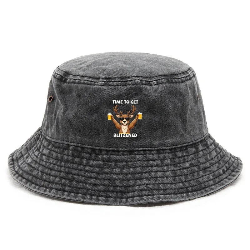 2026 Cotton Washed Bucket Hat Vintage Fishing Hat for Adults Sun Protection Outdoor Christmas Party Cap Happy Style Gift Idea