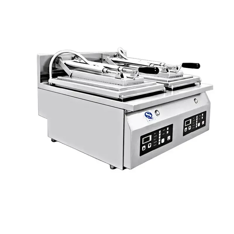 

Commercial Pancake Machine, Fully Automatic Electric Heating Double-head Dumpling Machine, Japanese Pot Sticker Machine