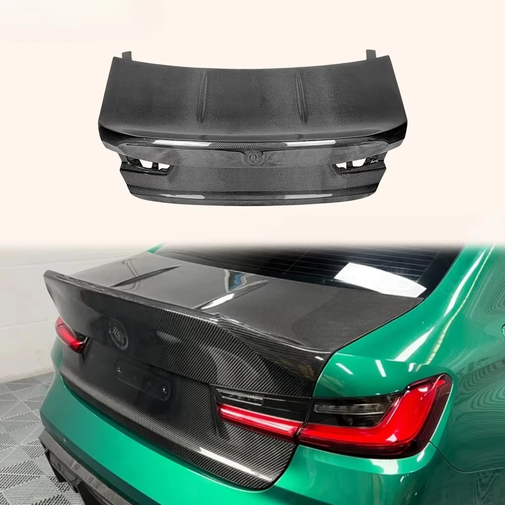 

For BMW M3 G80 2020-24 4D Sedan Carbon CS Style Rear Ductail Trunk Boot Lid