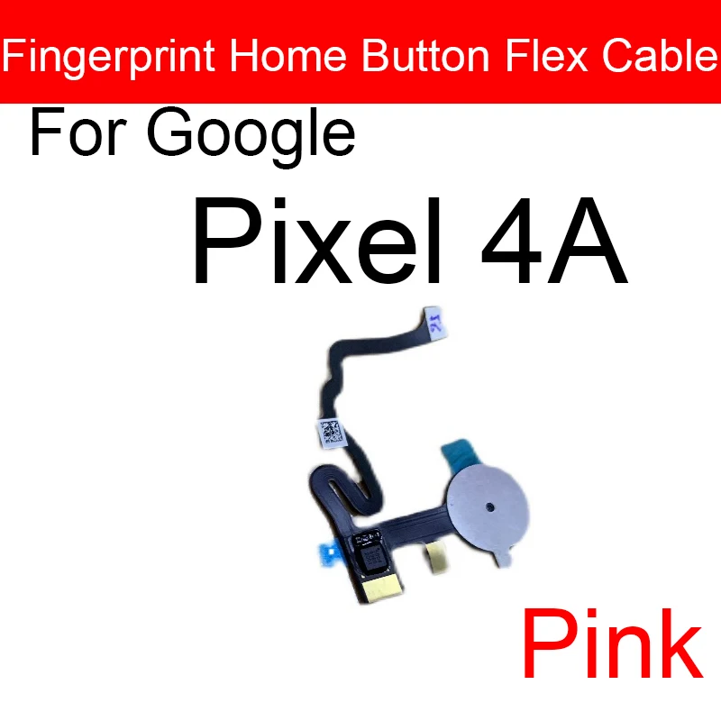 Fingerprint Sensor Menu Button Flex Cable For Google Pixel 4A 4G 5G Touch Home Side Button Flex Cable Replacement Parts