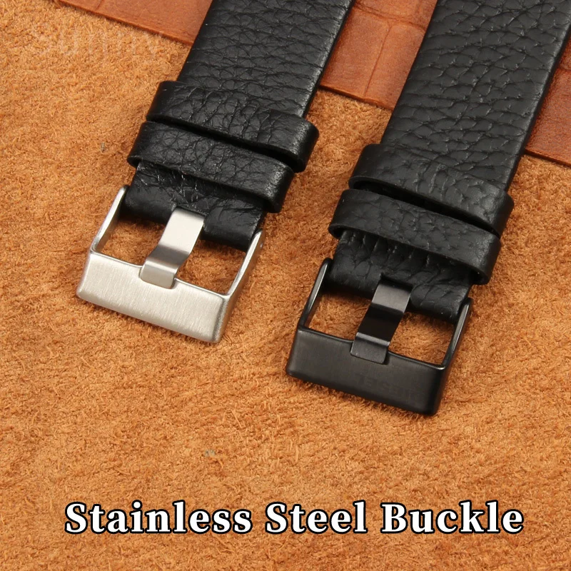 Genuine Leather Watchband for Police Seven Friday Watch Accessories Pl.14698 13806 Large Dial Watch Strap 24 26 28 30mm