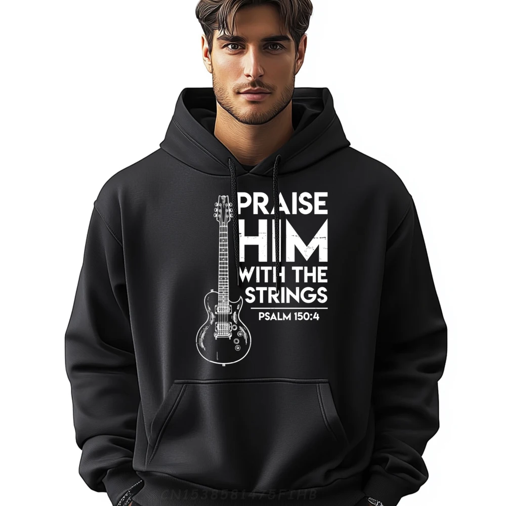 

Praise Him Christian Worship S Electric Guitar Jesus Fashion Hoodie Men Breathable Hoodie Men