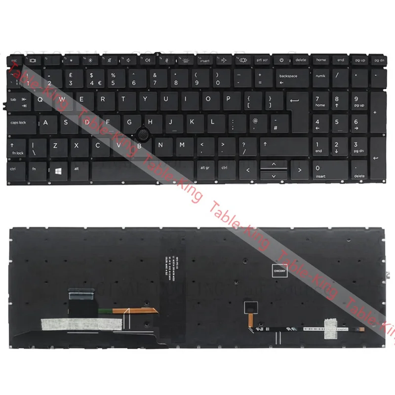R+  UK Backlit Point Keyboard For HP EliteBook 850 G7/850 G8/855