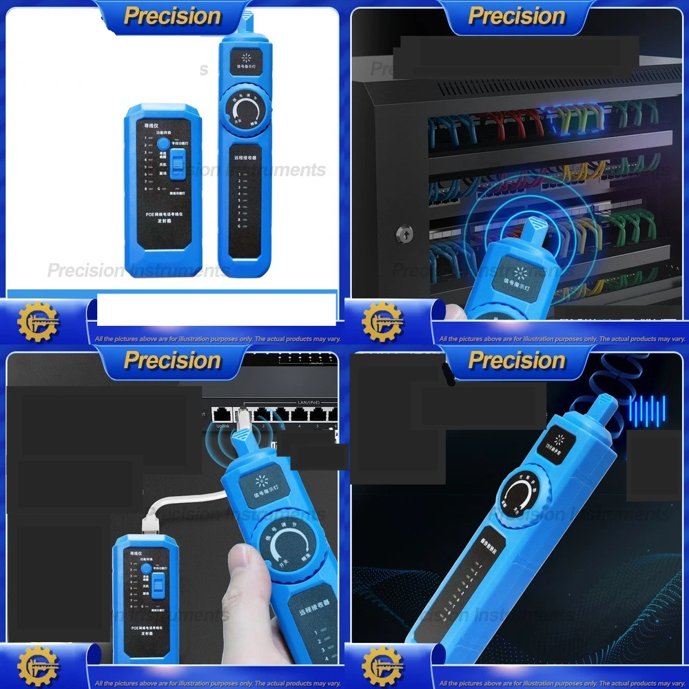 

2026 Upgraded Adjustable Sensitivity Network Cable Tester with Auto Wire Pairing POE Protection and Anti Interference Function