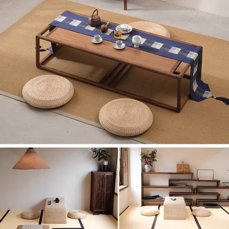 اليابانية المنسوجة النسيج وسادة سميكة زن التأمل بوذا العبادة وسادة مقعد المنزل خليج نافذة حصير حصيرة غرفة الشاي ديكور المنزل