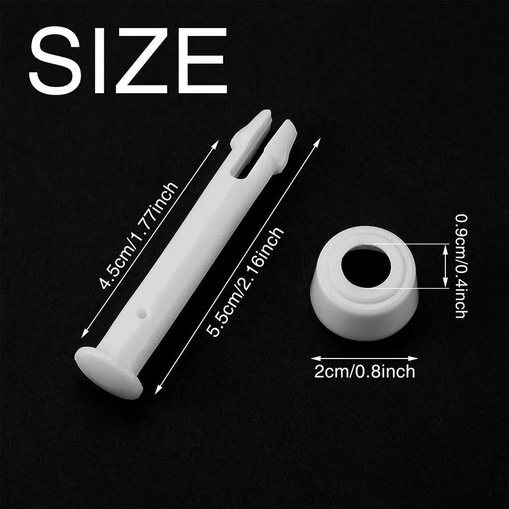 12 pines de plástico para piscina de 5,5/6/7 cm con junta de goma para accesorios de piscina Intex de estructura redonda