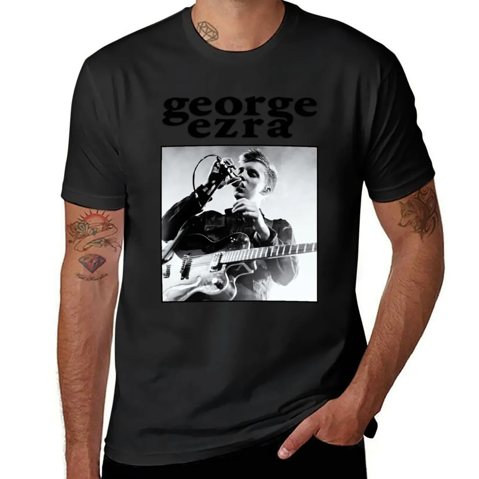 george ezra T-Shirt vintage graphic tee cute tops t shirt for men