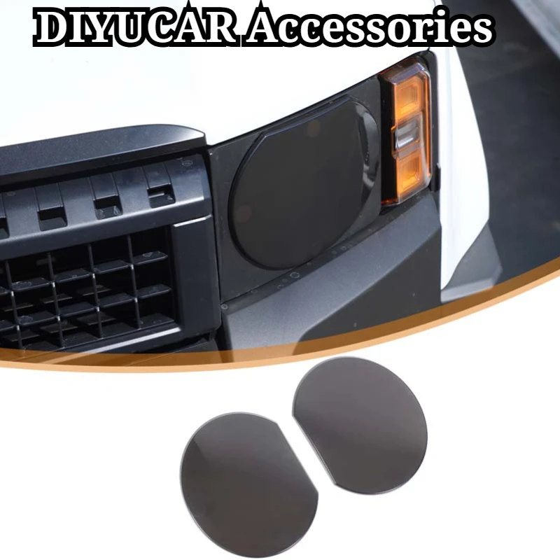 For Toyota Land Cruiser Prado 250 LC250 24-26 ABS Blackened Car Front Headlight Turn Signal Cover Trim Exterior Car Accessories