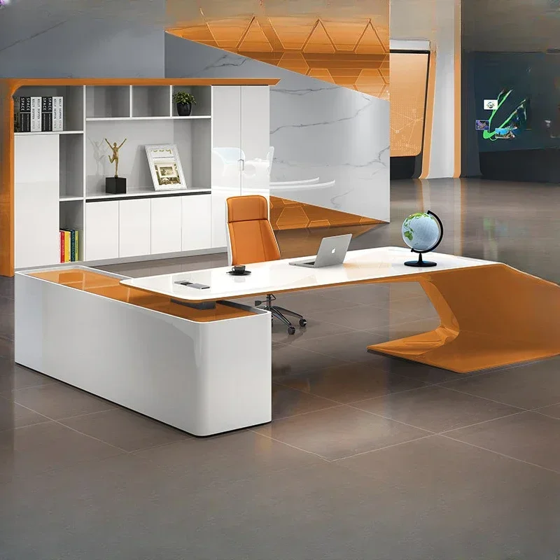 

Luxury Conference Office Desk Organizer Standing Modern Customized Computer Desks Reception Cute Escritorio Oficina Furniture