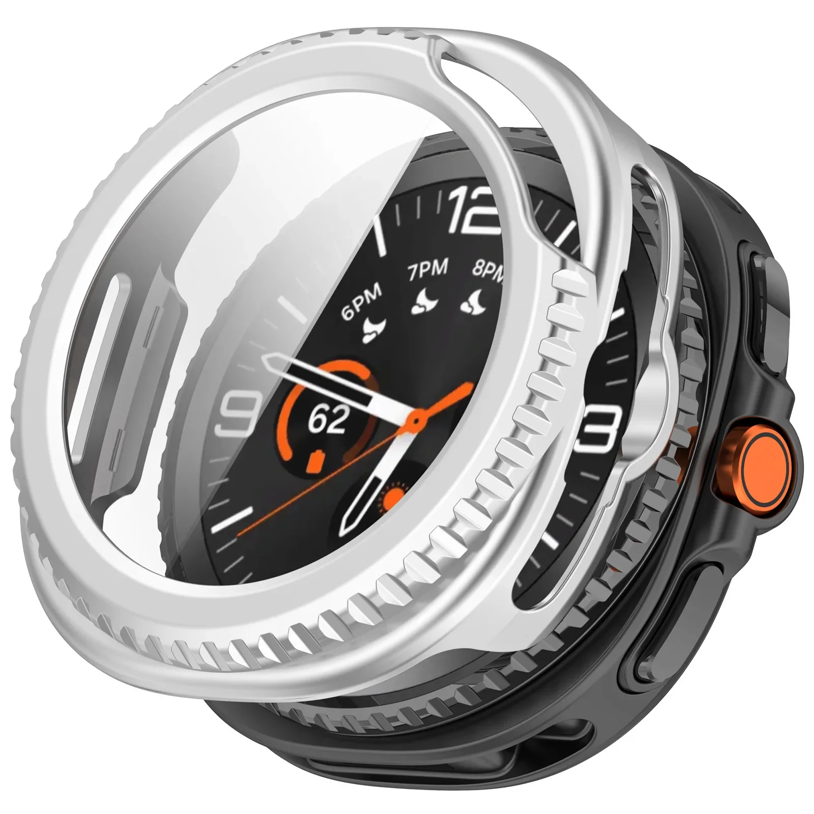 حافظة من الزجاج المقسى لساعة سامسونج جالاكسي 8 40 مللي متر 44 مللي متر 8 كلاسيكية 46 مللي متر واقي للشاشة شل لساعة جالاكسي الترا 2025 47 مللي متر #2