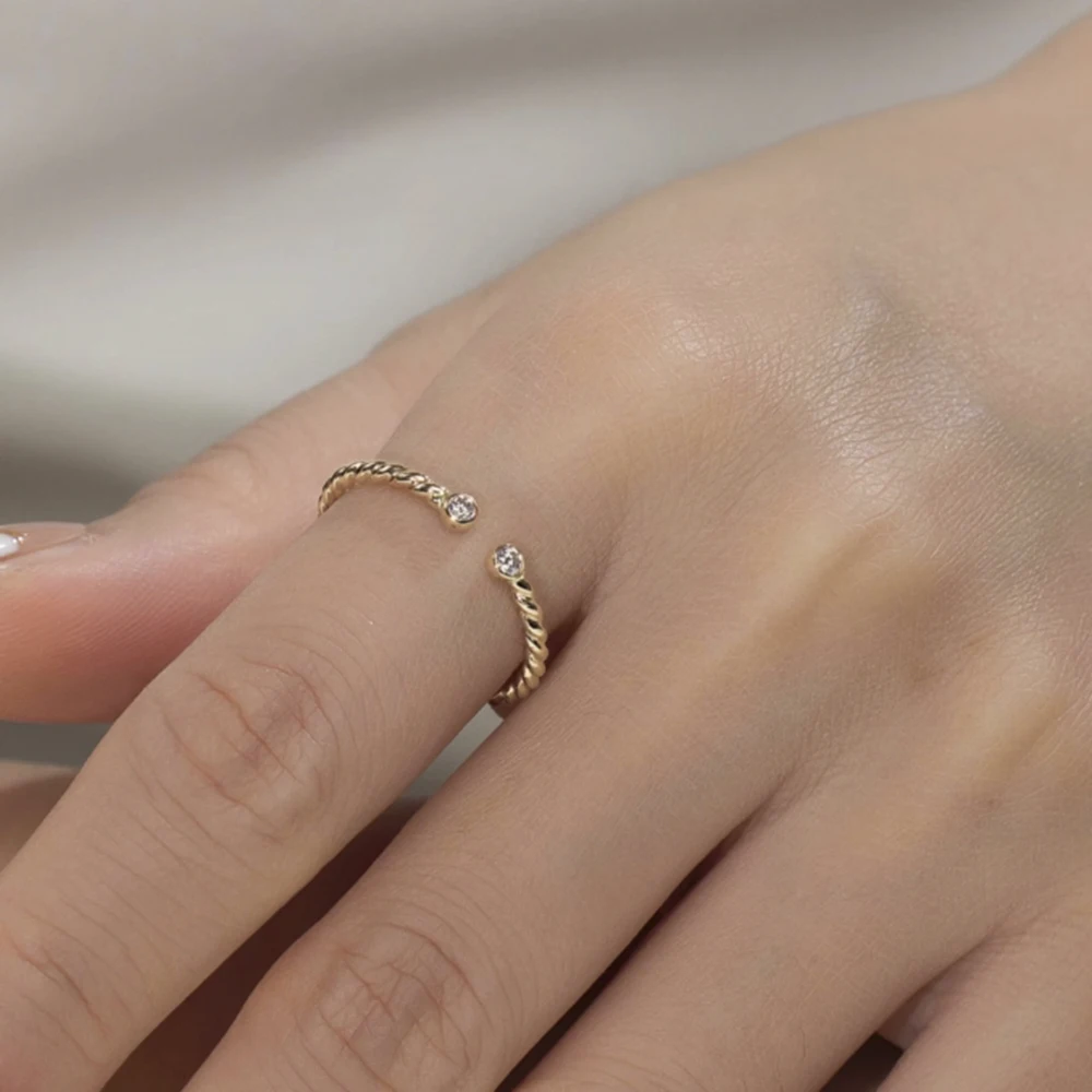 bagues-moissanite-pour-femmes-bagues-reglables-remplies-d'or-14-carats-superposition-faite-a-la-main-bijoux-torsades