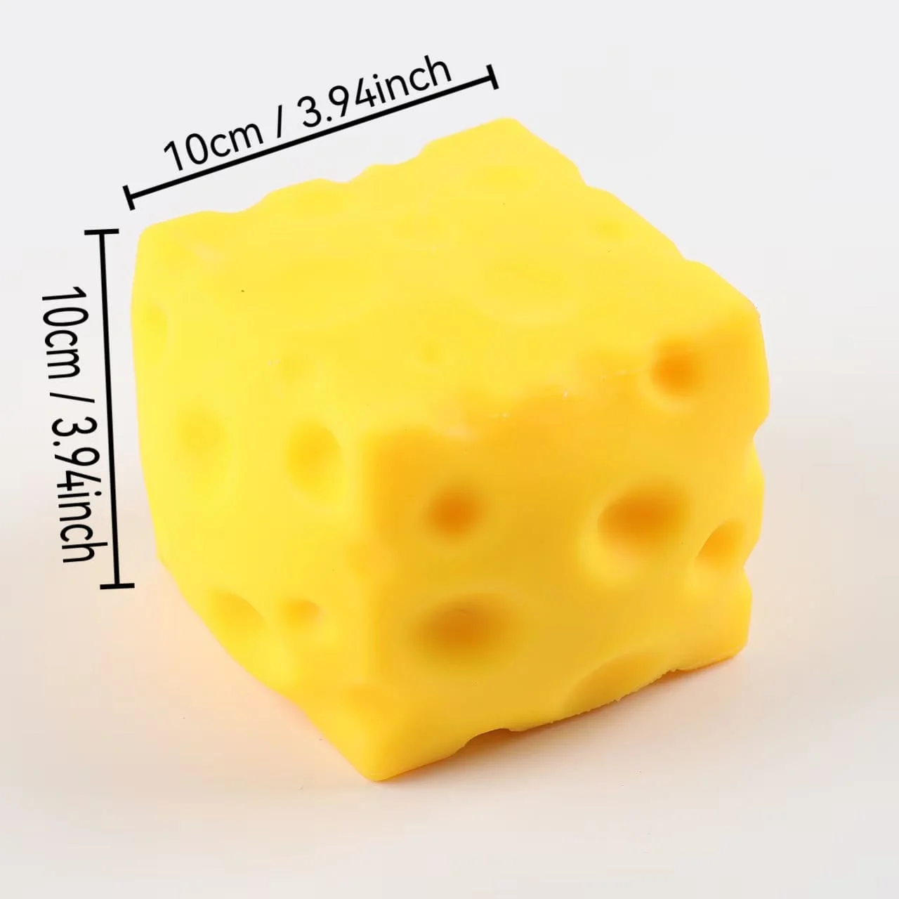Juguete Antiestrés Extra Grande de Queso Realista para Apretar, de Rebote Lento, Puede Moldear Bolas Creativas de Tofu, para Manos