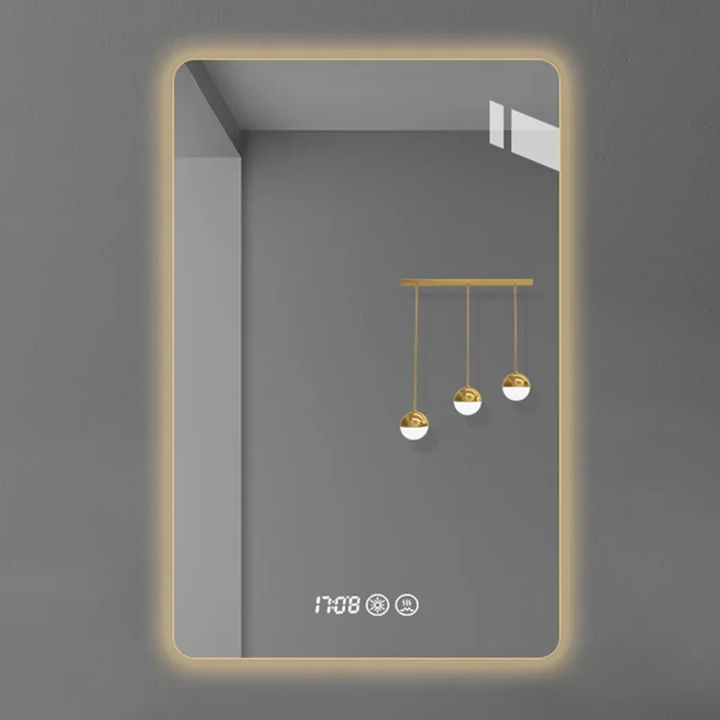 Display Aesthetic Mirror Bathroom Hanging Rectangle Shower Mirror Modern Nordic Espelho Grande Para Quarto Home Improvement