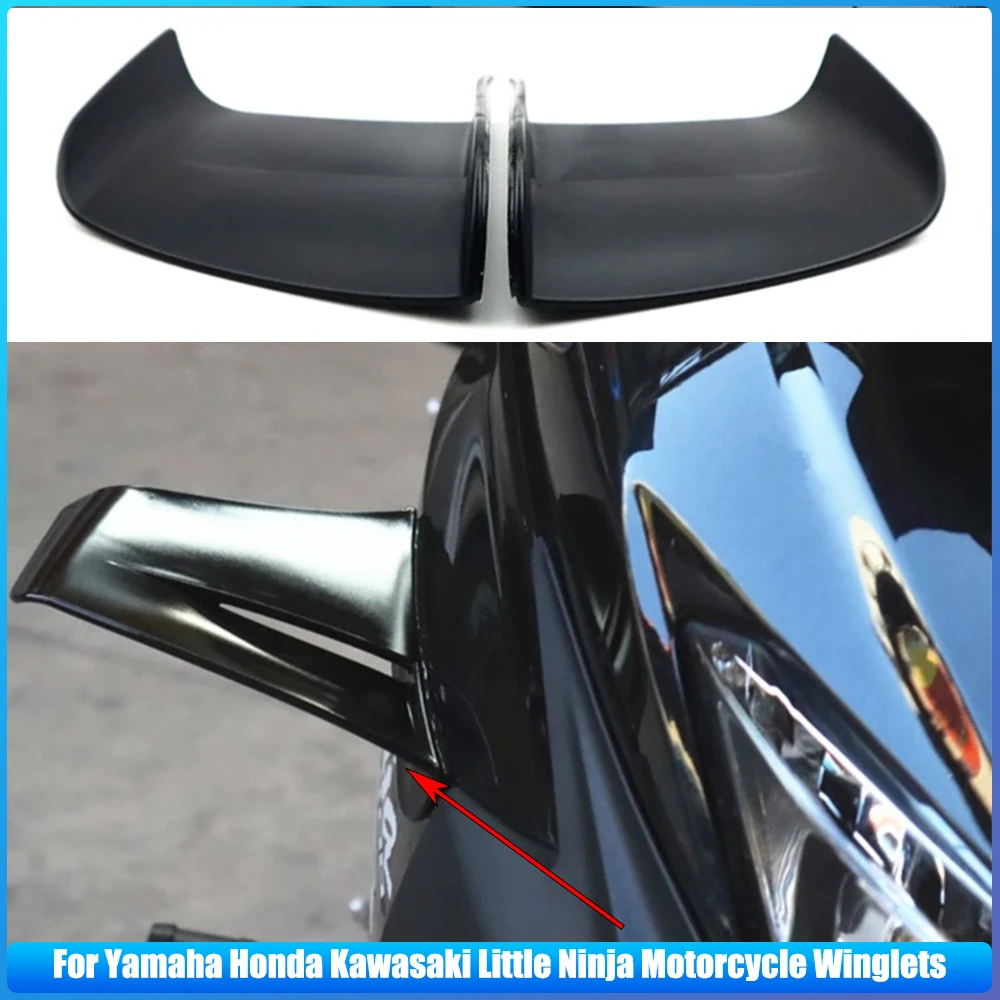 

2Pcs Motorcycle Winglets Universal Side Fairing Winglets Spoiler Aerodynamic Wing Wind Wing Modified Accessory Motorcycle Parts