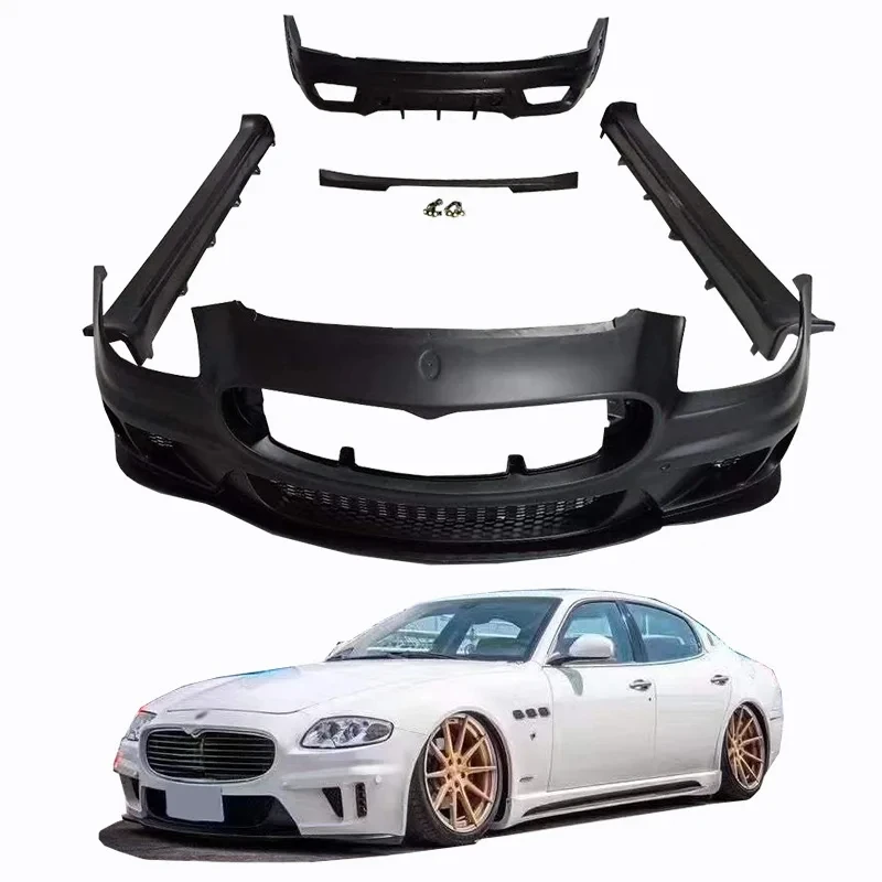 

BodyKit Revise Runde для Maserati Quattroporte 2005-2012 Обновление WALD Style FRP Комплект кузова Передний бампер Задний бампер Боковой