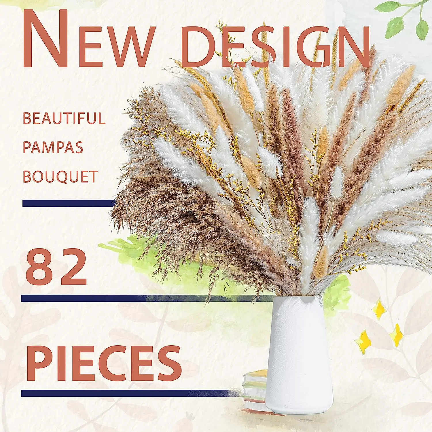 Dried Pampas Grass Bouquet Natural Plant Boho Reed Dried Flower Wedding Scene Photo Shoot Ornaments Thanksgiving Home Decoration