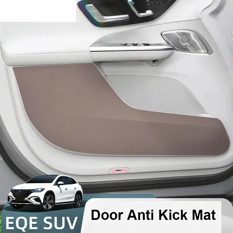 

Suede Carbon Fiber Sticker Car Door Anti Kick Cover Protection Mat For Mercedes Benz EQE 500 350 SUV Sedan 2023 2024