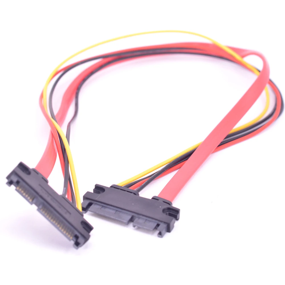 15+7 Pin SATA Male To 22 Pin SATA 3.0 Male Power Supply Cable Data Cable SATA7+15PIN HDD DIY Cable