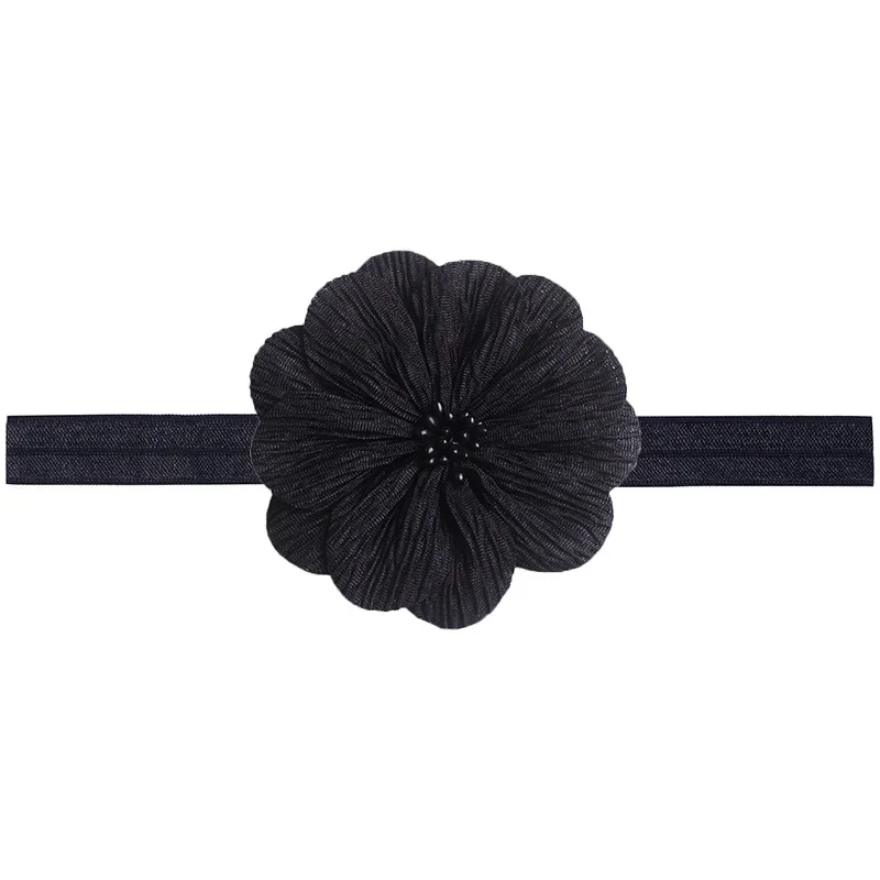 2024 New Baby Girl Headband Newborn Elastic Flower Toddler Hair Band Kids Headwear Nylon Soft Hairbands Child Hair Accessories