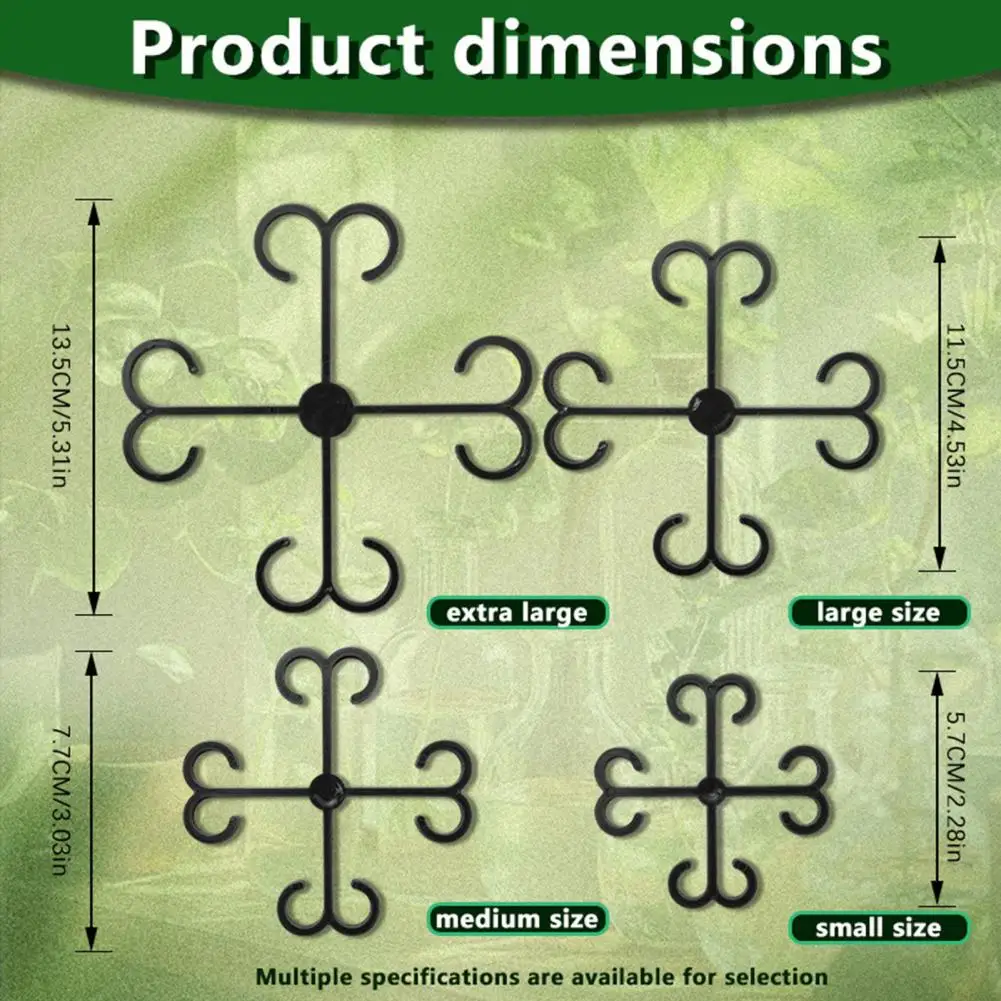Indoor Plant Accessories 4pcs Heavy Duty Plant Stem Support Holders Indoor Outdoor Monstera Climbing Plant Stabilization Clamps