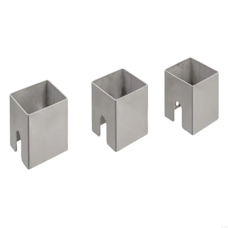 

97BA Pack of 3 Stainless Steel Spacers Nonslip Spacer Cooking Accessories for Creating Distance Between Plate and Barrels