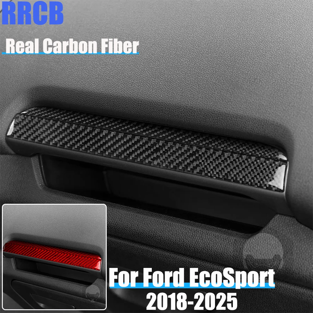 

Автомобильные аксессуары из настоящего углеродного волокна, пассажирские полосы, мягкая наклейка на чехол для Ford EcoSport 2018 2019 2020 2021 2022 2023 2024 2025