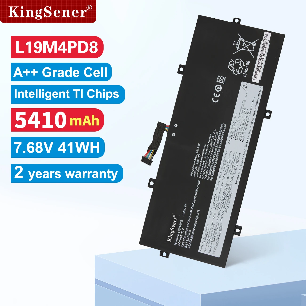 

KingSener L19M4PD8 Laptop Battery for Lenovo Yoga Duet 7-13IML05 2-in-1 IML 2020 2021 Series L19C4PD8 5B10X87836 SB10X87837