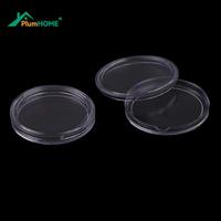Dia 25mm 32mm 35mm 10PCS/lot Transparent Small Round Coin Holder Box For Coin Collection Plastic Clear Coin Capsules Box