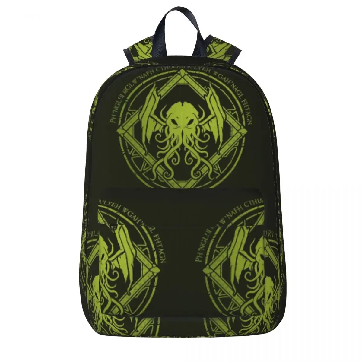 Cthulhu - Lovecraft - Chant Design Backpacks Student Book bag Shoulder Bag Laptop Rucksack Travel Rucksack Children School Bag