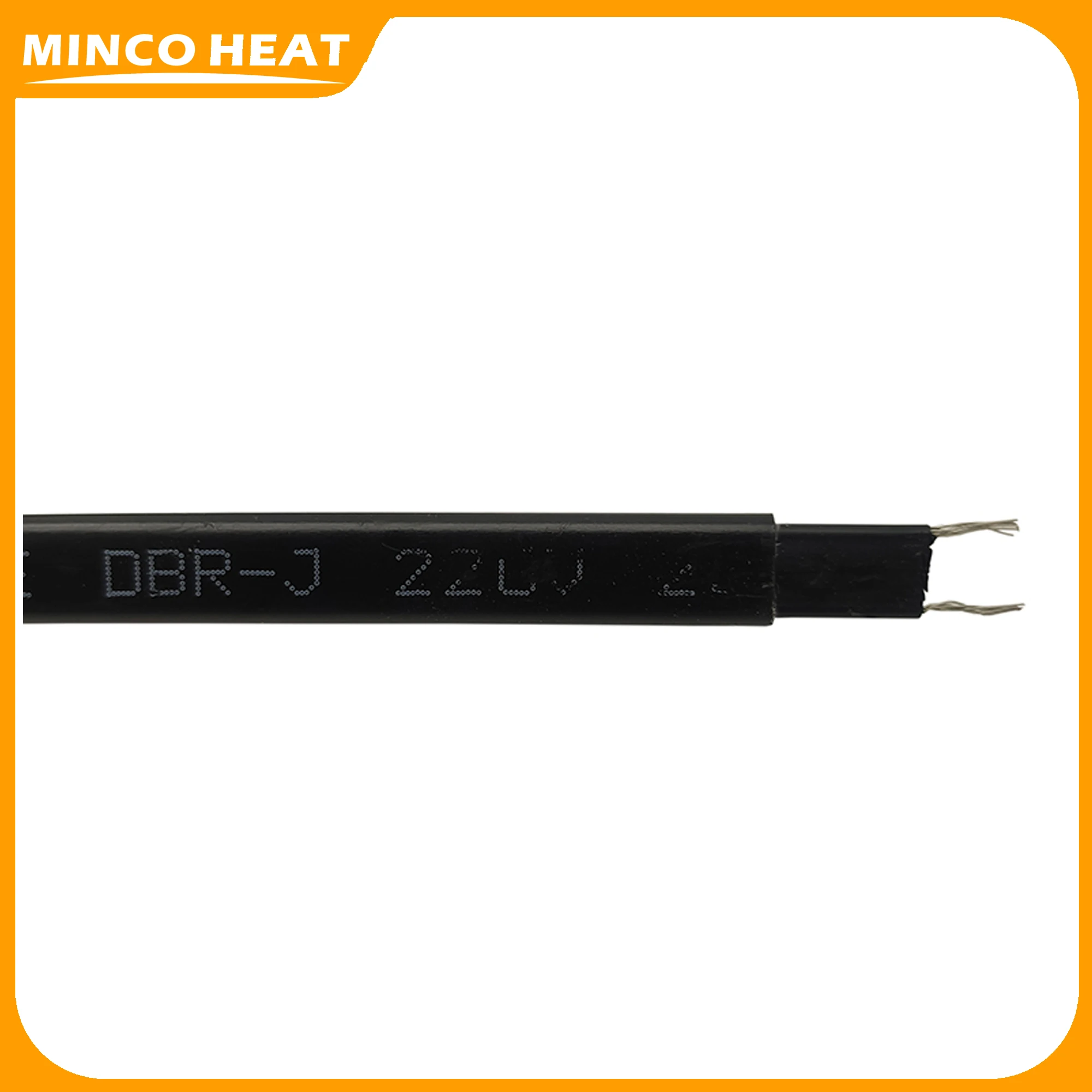 Minco Heat Self Regulating Heating Cable 20W/m  AC220~240V, 50/60Hz With Switch EU Plug for Water pipe Freeze Protection