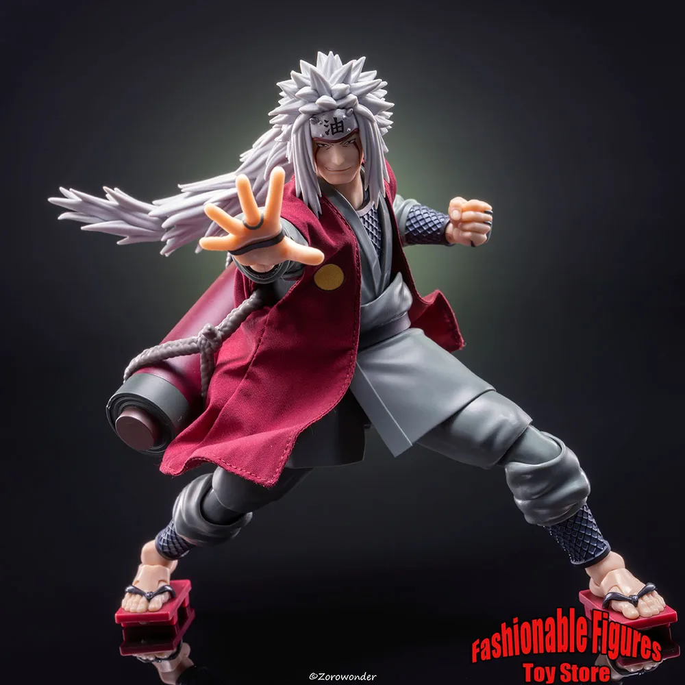 SHF 1/12 hombres soldado Jiraiya chaleco chaqueta muñecas de Anime Anime disfraz de Ninja capa bata ajuste 6 pulgadas modelo de figura de acción