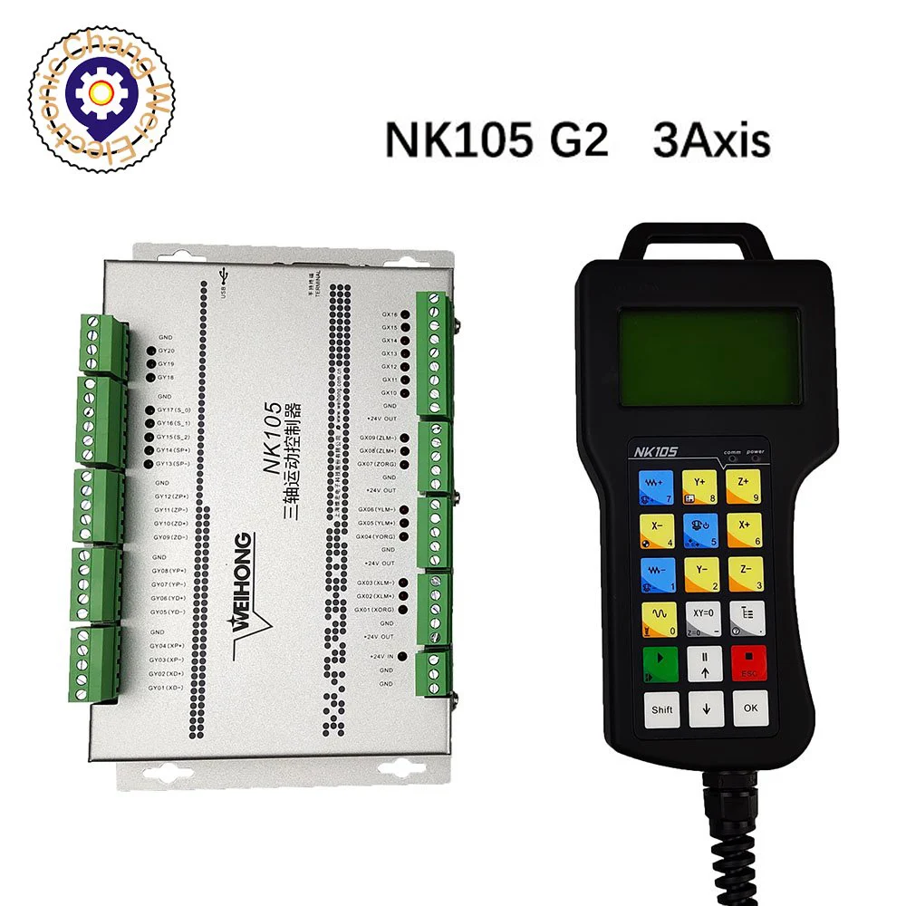 

CNC Controller NK105 G2/G3 3 Axis Original Weihong DSP NC Studio Motion Control System For CNC Router ATC Machine