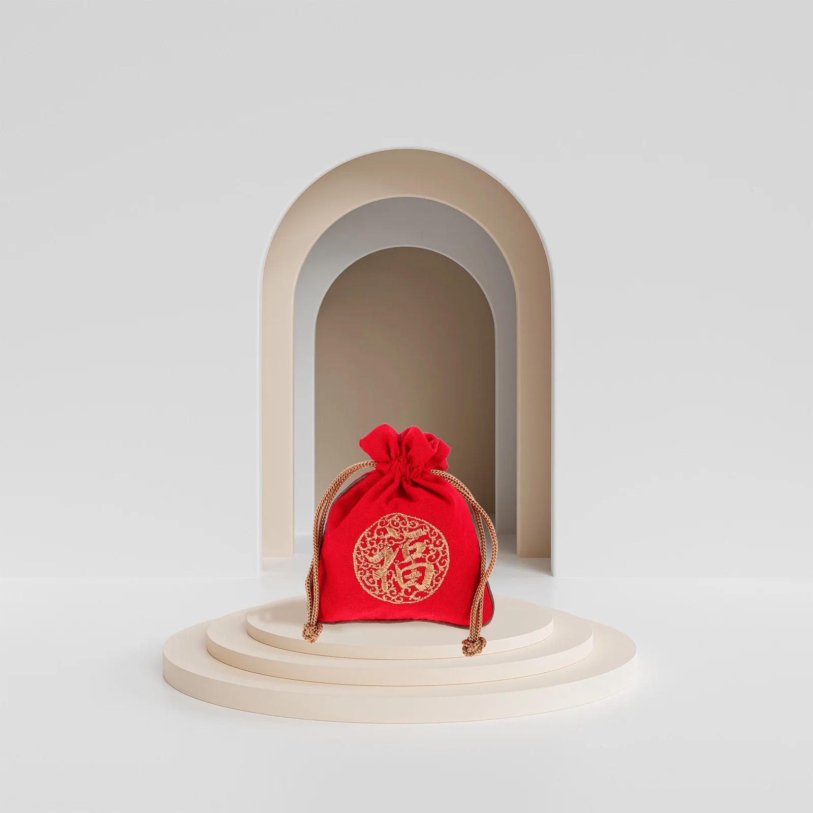 

4 шт., мешочки на шнурке в китайском стиле, вышитые мешковины, сумки для ювелирных изделий, дорожная упаковка, многоразовые саше для ожерелья, кольца